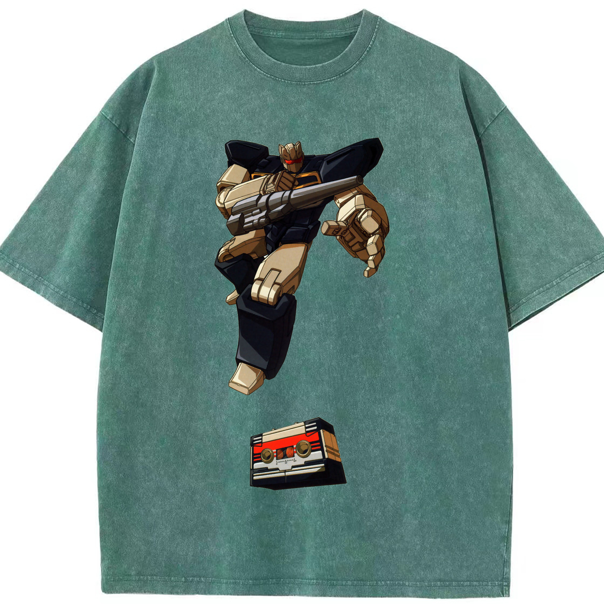 （画像用）  綿100% ヴィンテージ風 半袖Tシャツ（フロントプリント）